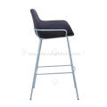 Black frame imported ash wood bar stool